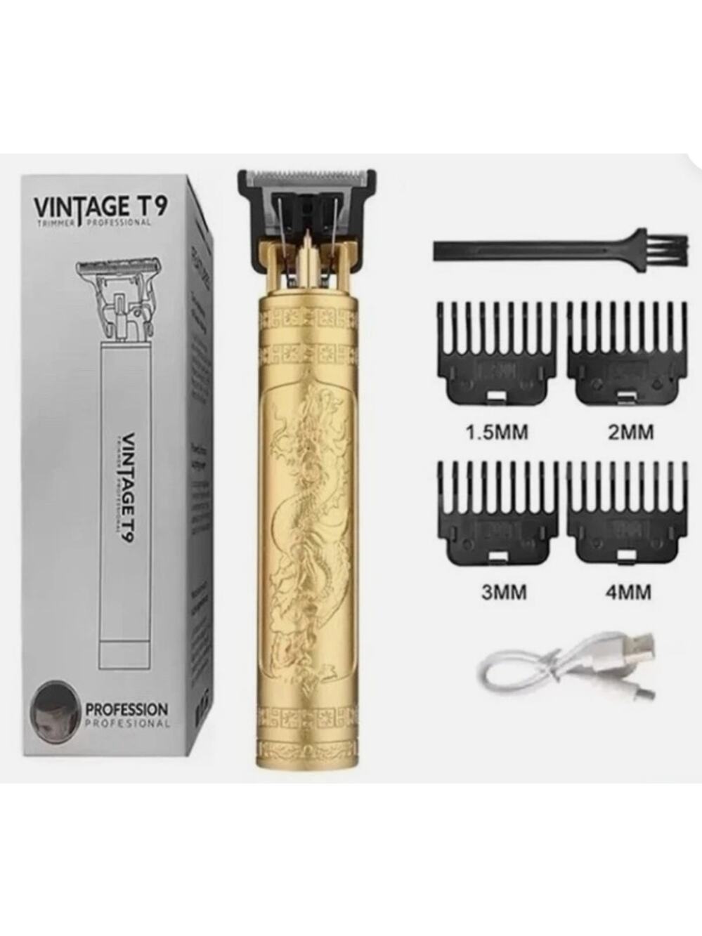 Vintage T9 Professional Hair Clippers Electric Waterproof, NWT
